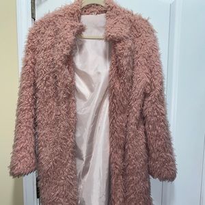 Pink Sherpa Jacket